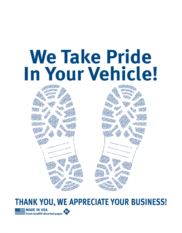 Value Paper Floor Mats are Cheap Paper Car Floor Mats by American Floor